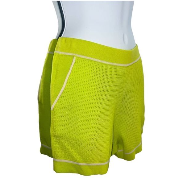 PINKO  Shorts Teverga - 1G176E Y7ZB Teverga - Yellow Green Size S - Picture 4 of 8
